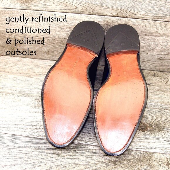 Allen Edmonds DELRAY Split Toe Blucher 13 E Black * add $15 new Trees - Picture 3 of 13